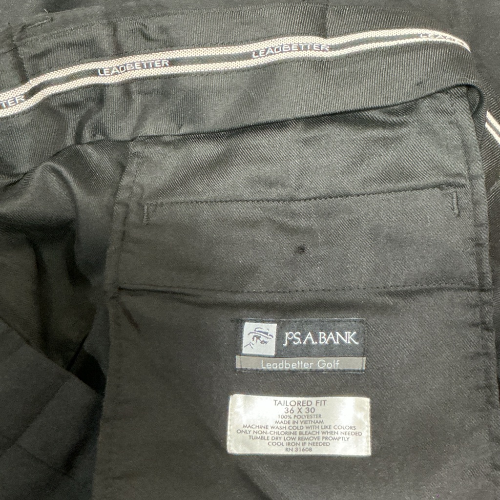 Jos A Bank Leadbetter Golf Black Dress Pants